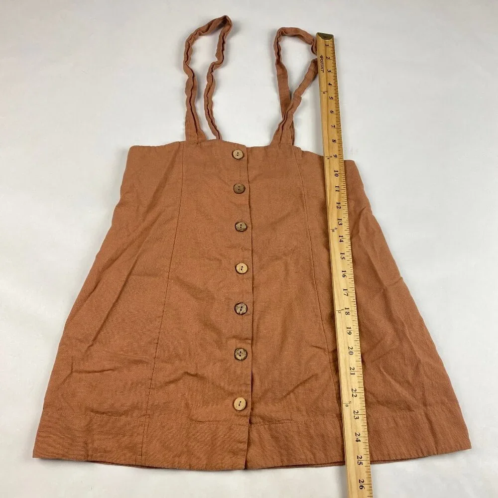 Free People Linen Blend Tank Women's Size XS‎ Adjustable Straps